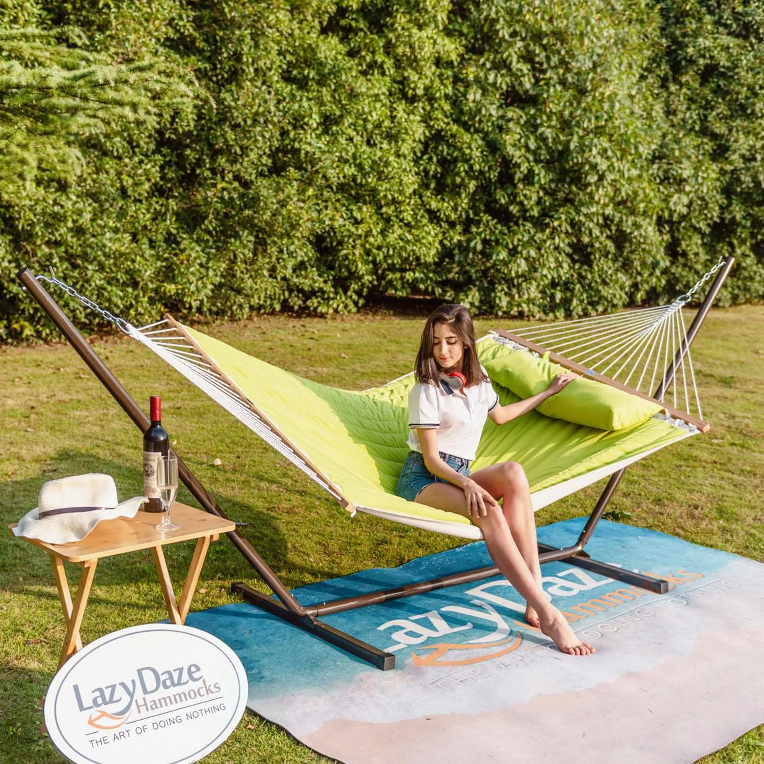 12 FT Large Double Quilted Hammock