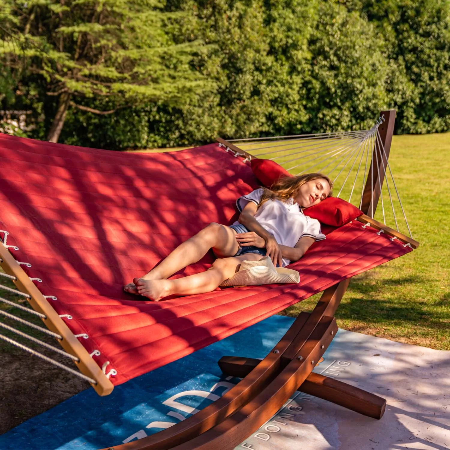 12 FT Large Double Quilted Hammock