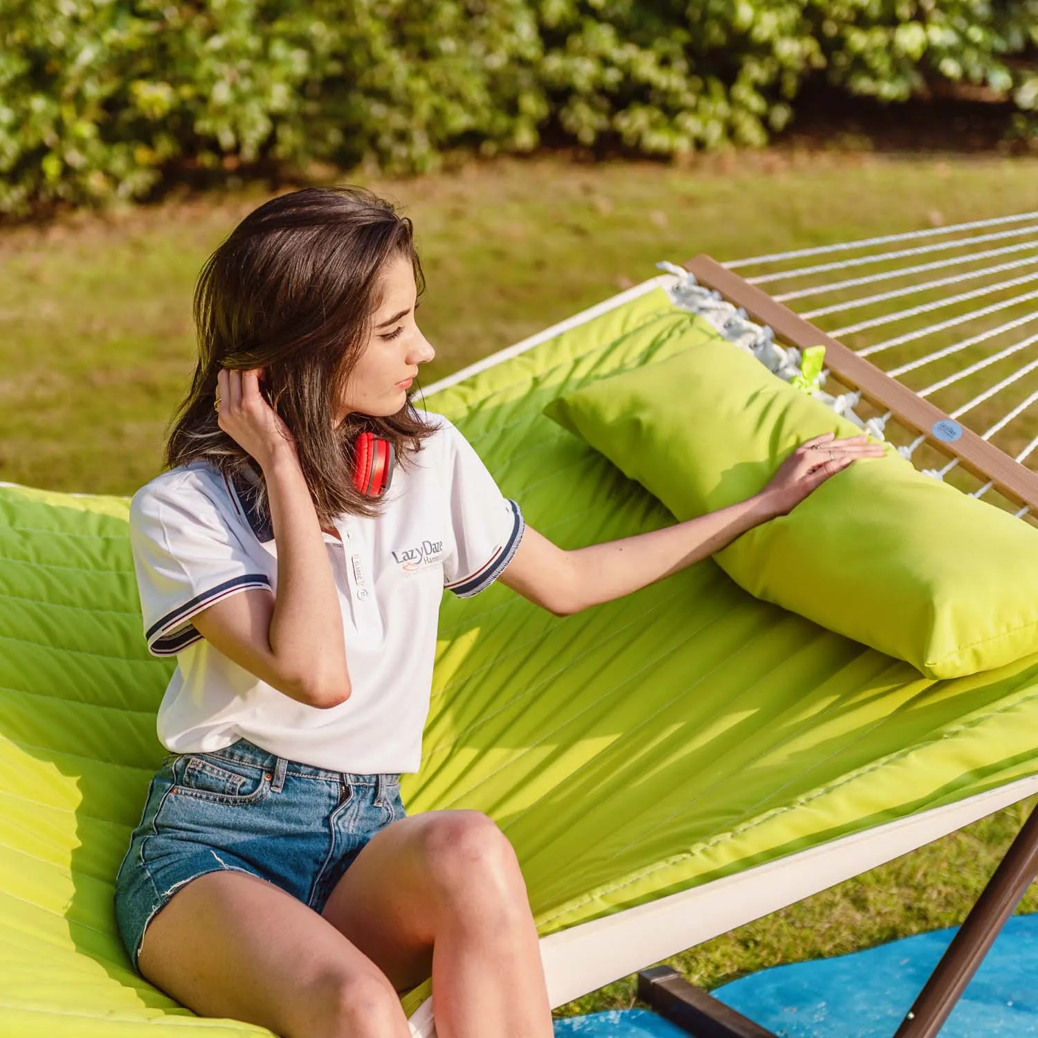 12 FT Large Double Quilted Hammock