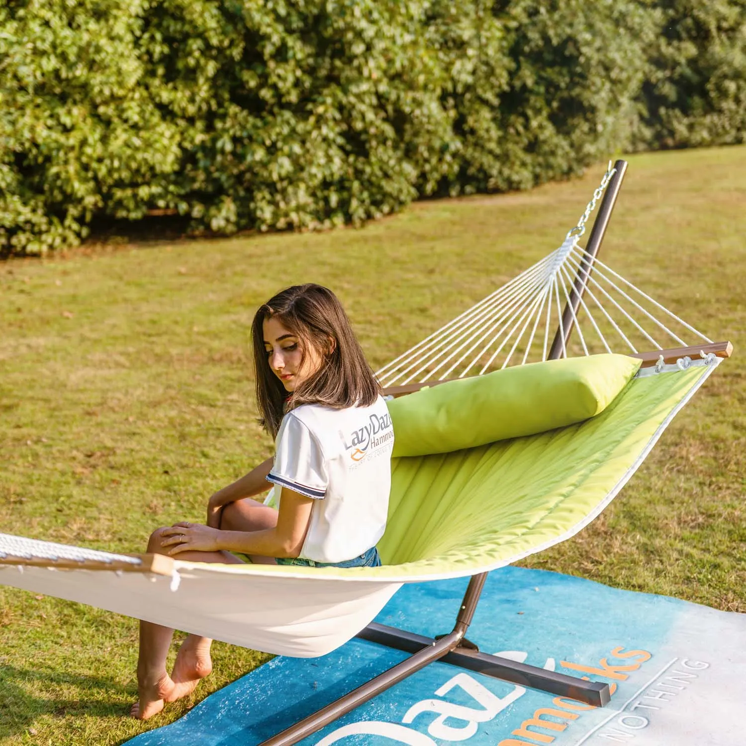 12 FT Large Double Quilted Hammock