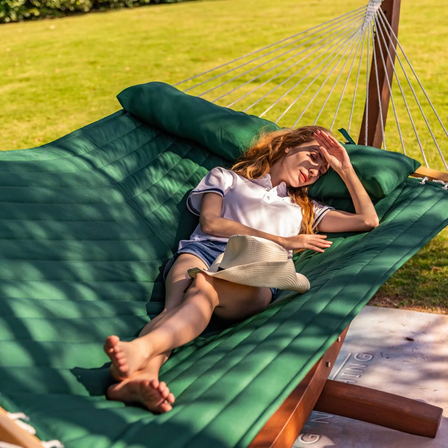 12 FT Large Double Quilted Hammock