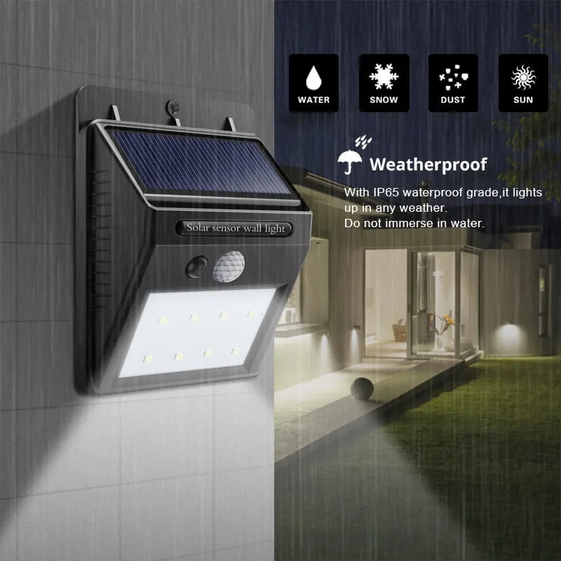 20 LED Cool White Solar Powered Light