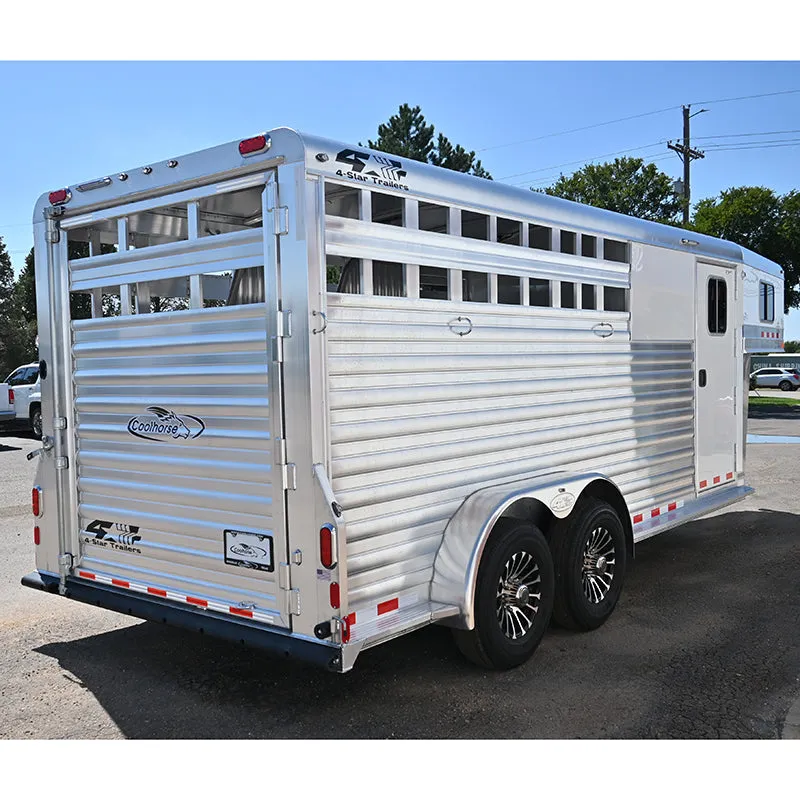 2025 4 Star 3 Horse Stock Combo Horse Trailer, Hydraulic Jack