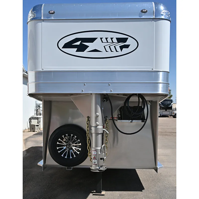 2025 4 Star 3 Horse Stock Combo Horse Trailer, Hydraulic Jack