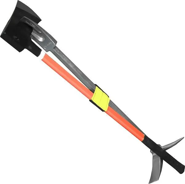 30" Halligan 6 lbs Flat Axe,Hiviz Orange Fiberglass Handle w/Strap