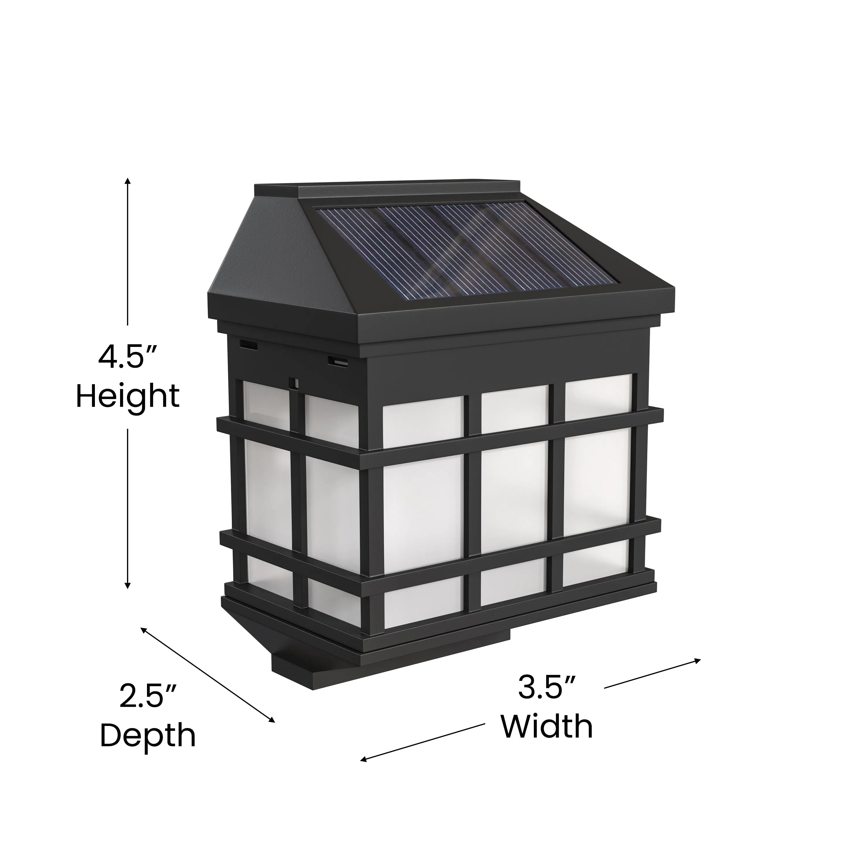 6 Pack Black Solar Deck Lights DN-SL108-6-BK-GG