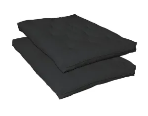 7" Deluxe Futon Pad Black - Comfortable Futon Pad