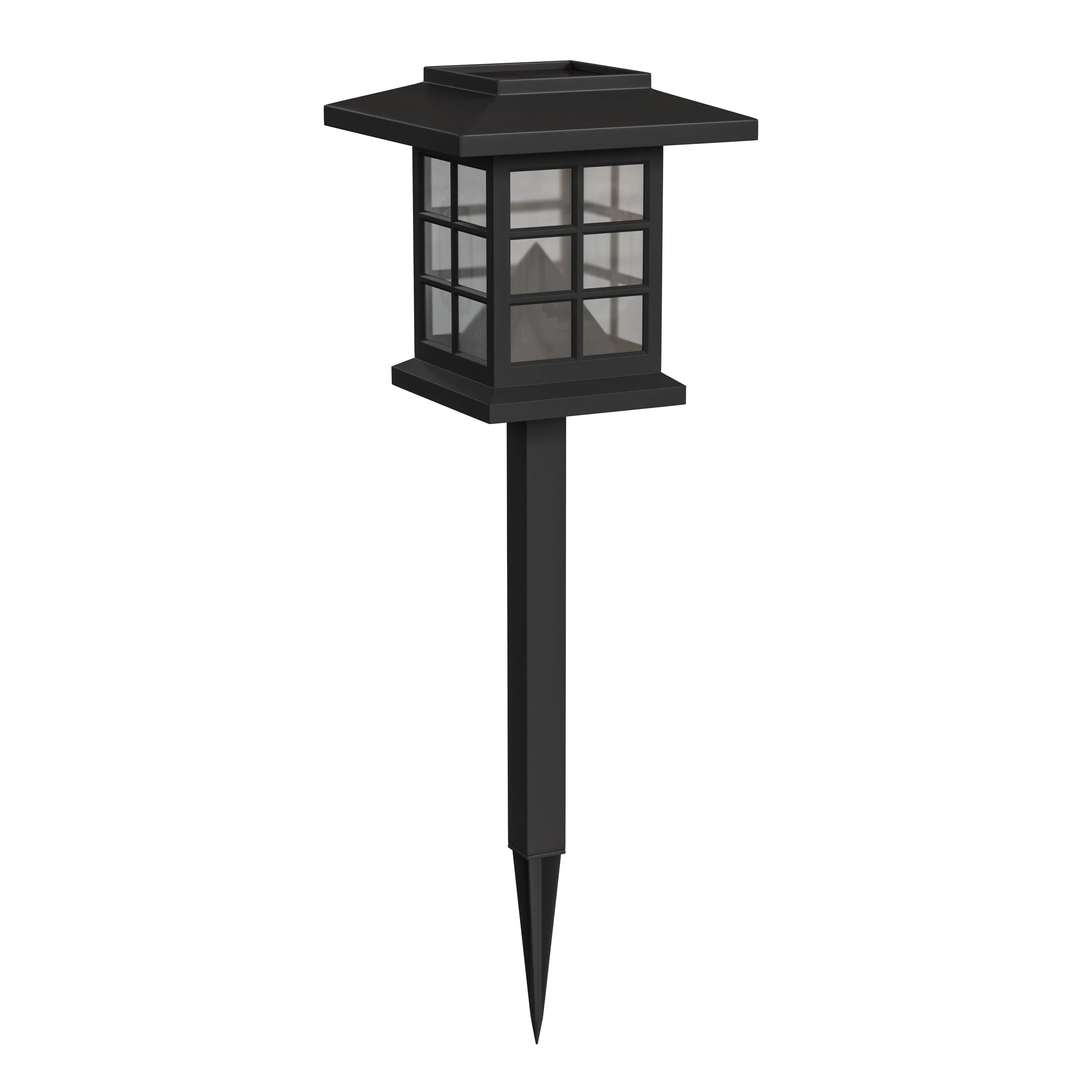 8PK Black Lantern Solar Lights DN-SL106-8-BK-GG