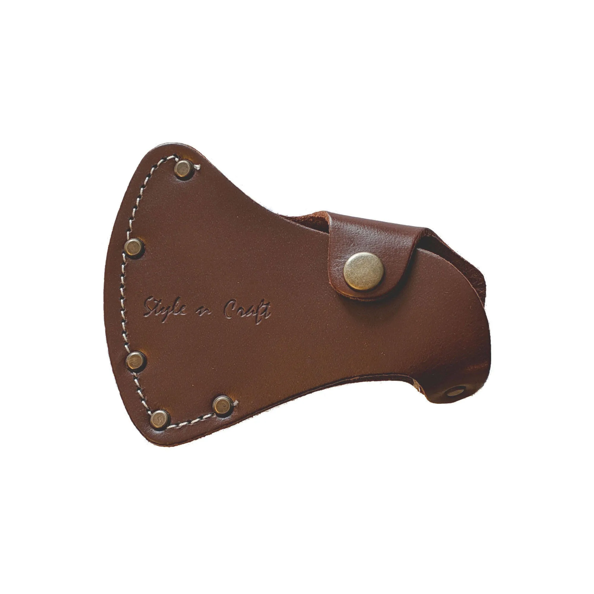 98026 - Sportsman's Axe Sheath in Dark Tan Heavy Full Grain Leather | Style n Craft