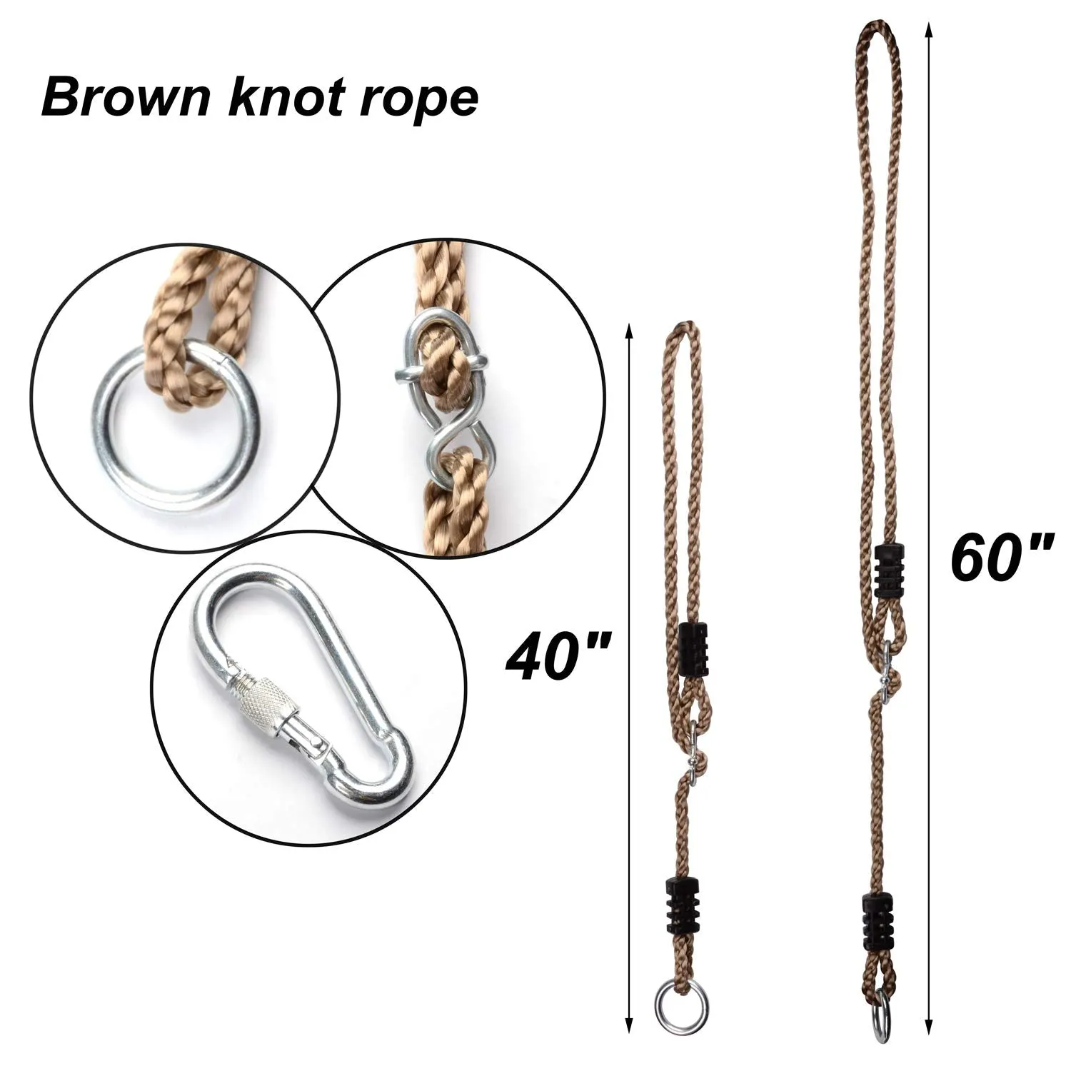 Adjustable Nylon Rope Hanging Kit 40" & 60"