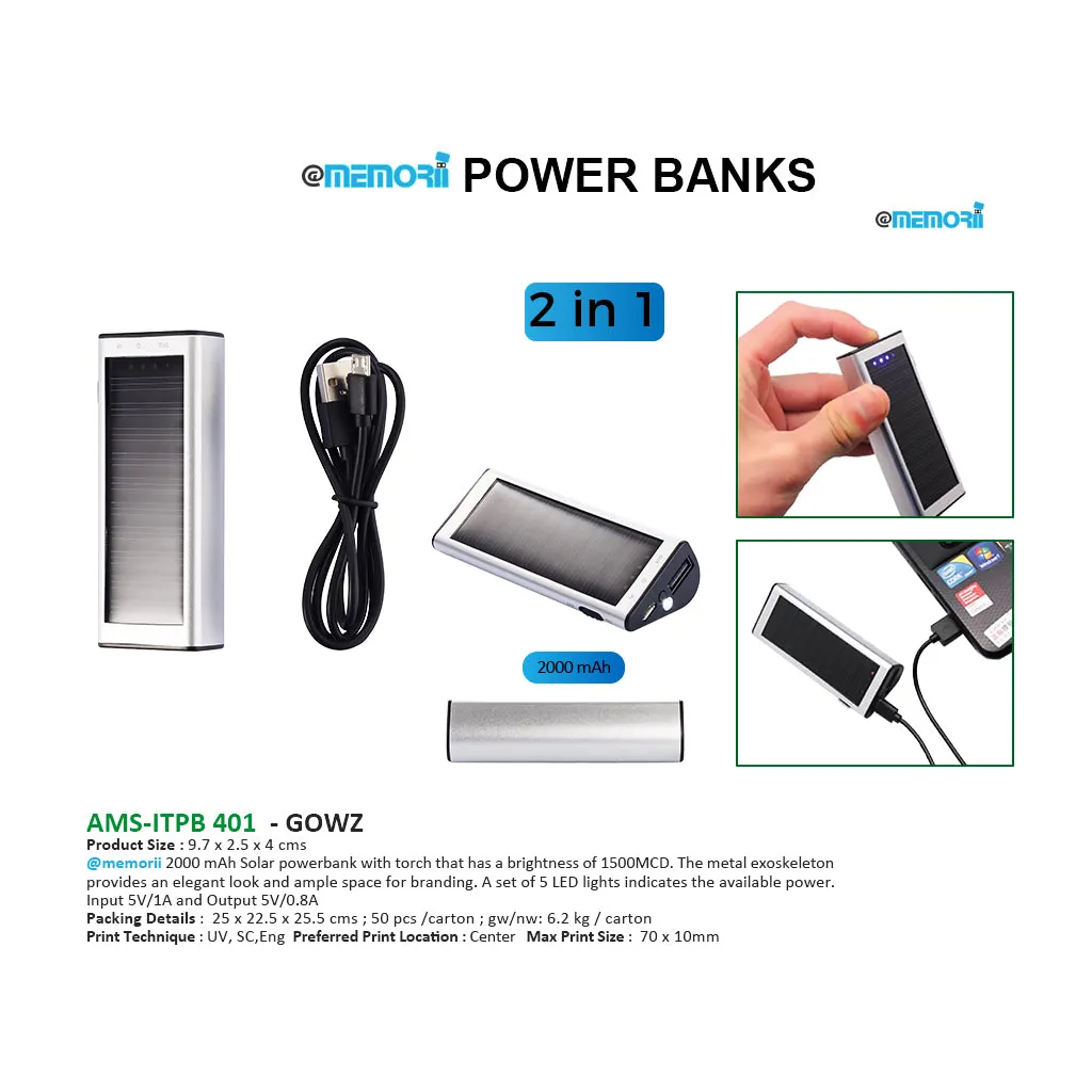 AMS-ITPB 401 - GOWZ - 2000 mAh