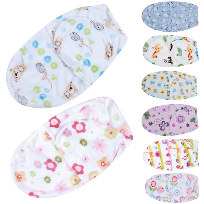 Baby Swaddle Wrap Polar Fleece Fabric Envelopes Soft Blanket Swaddling Baby Sleepsack Sleeping Bag Swaddleme Infant Bedding