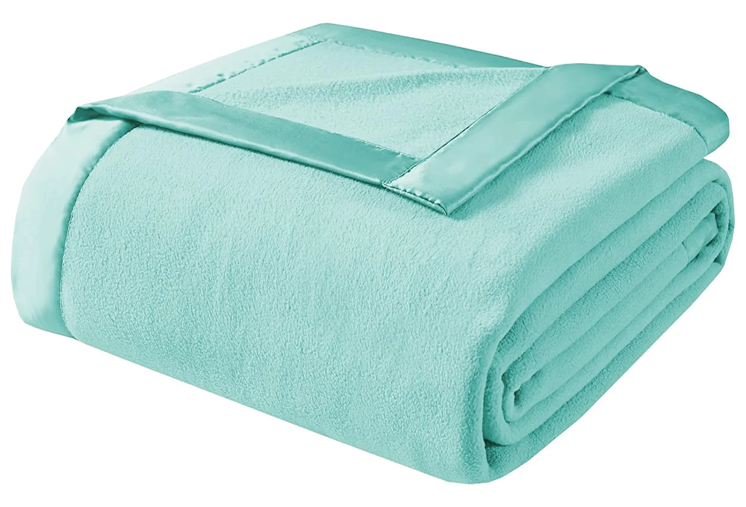 BSB HOME® 300 GSM Special for Heavy Winter Plain Light Weight and warm Woollen Blanket for Single Bed (152x220 cm, Color-Light Blue or Sky Blue)