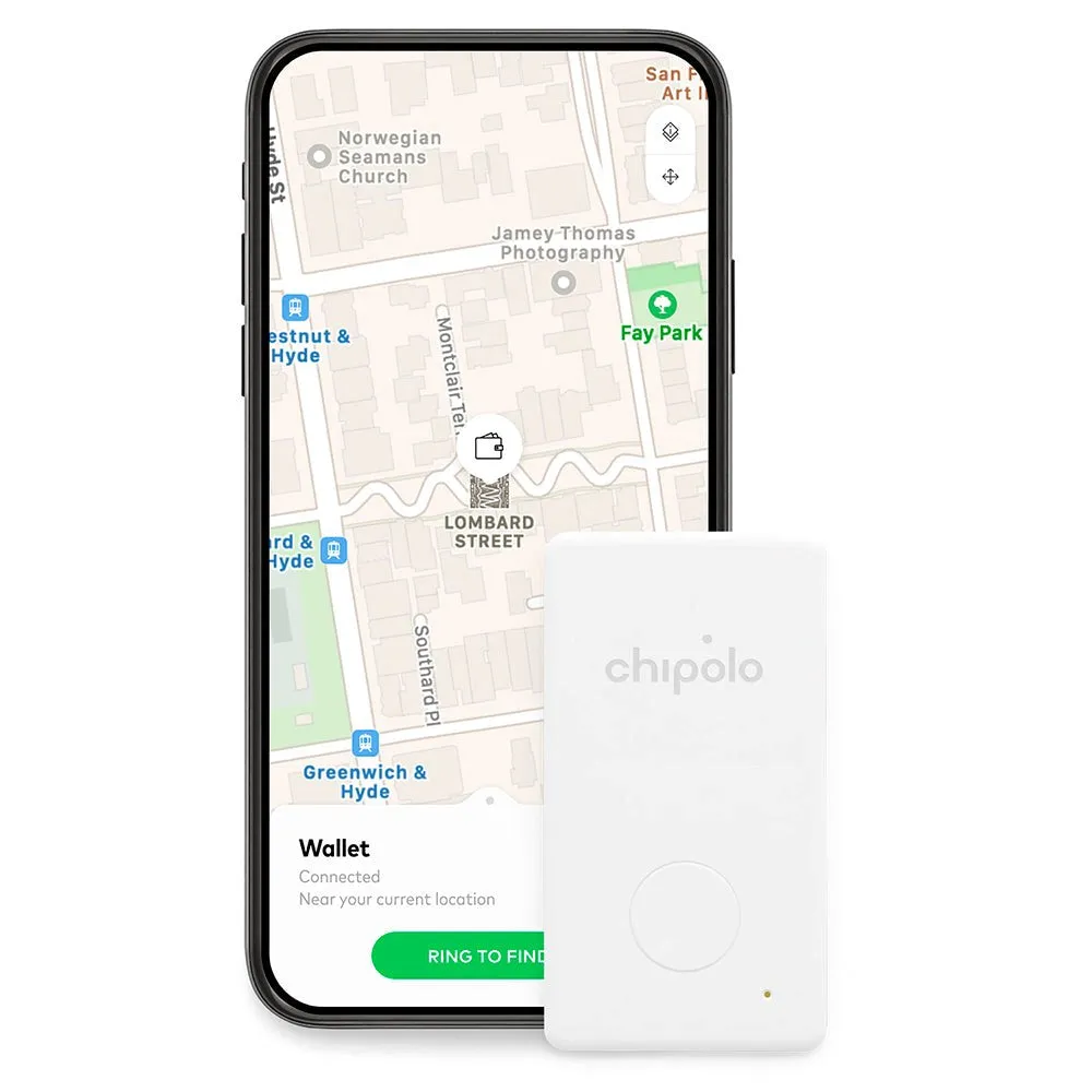 Chipolo CARD - Bluetooth GPS Tracker - Hvid