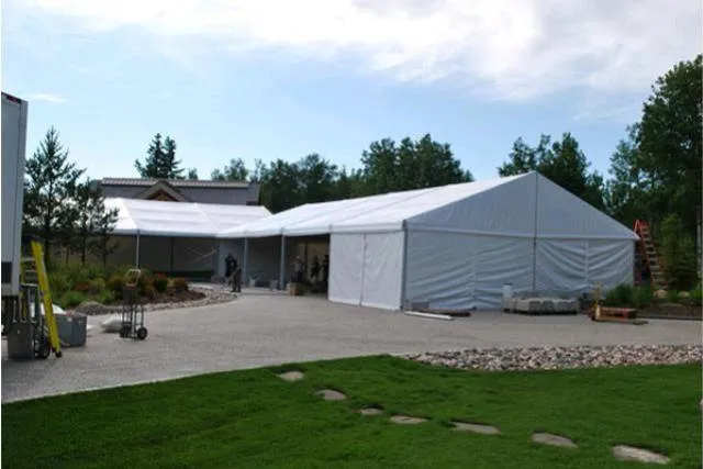 Clearspan Tent, 12M X 20M Plain Walls