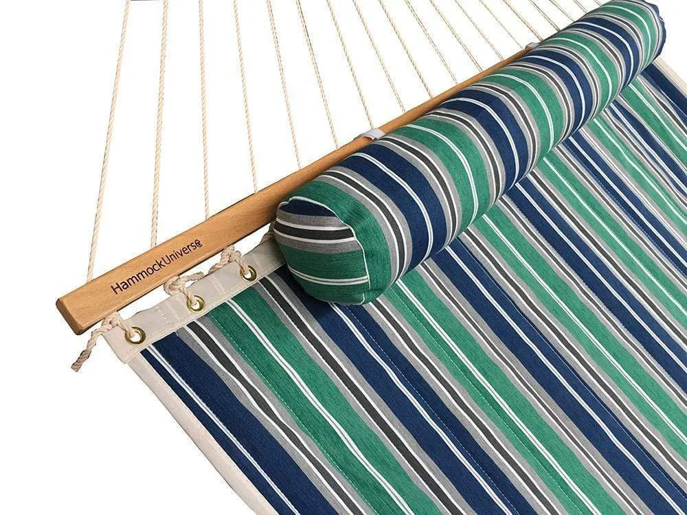 Deluxe Quilted Hammock with Bamboo Stand