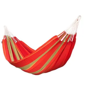 Flora Organic Cotton Kingsize Classic Hammock by La Siesta - Chilli