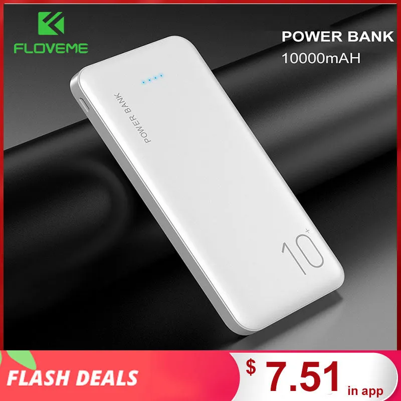 FLOVEME Power Bank 10000mAh Portable Charger