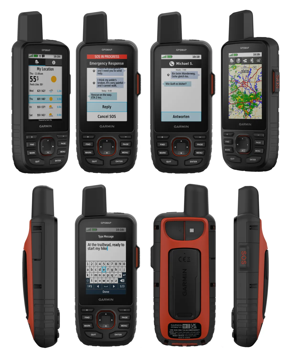 Garmin GPSMAP 67i Rugged GPS Hiking Handheld, 3in Display