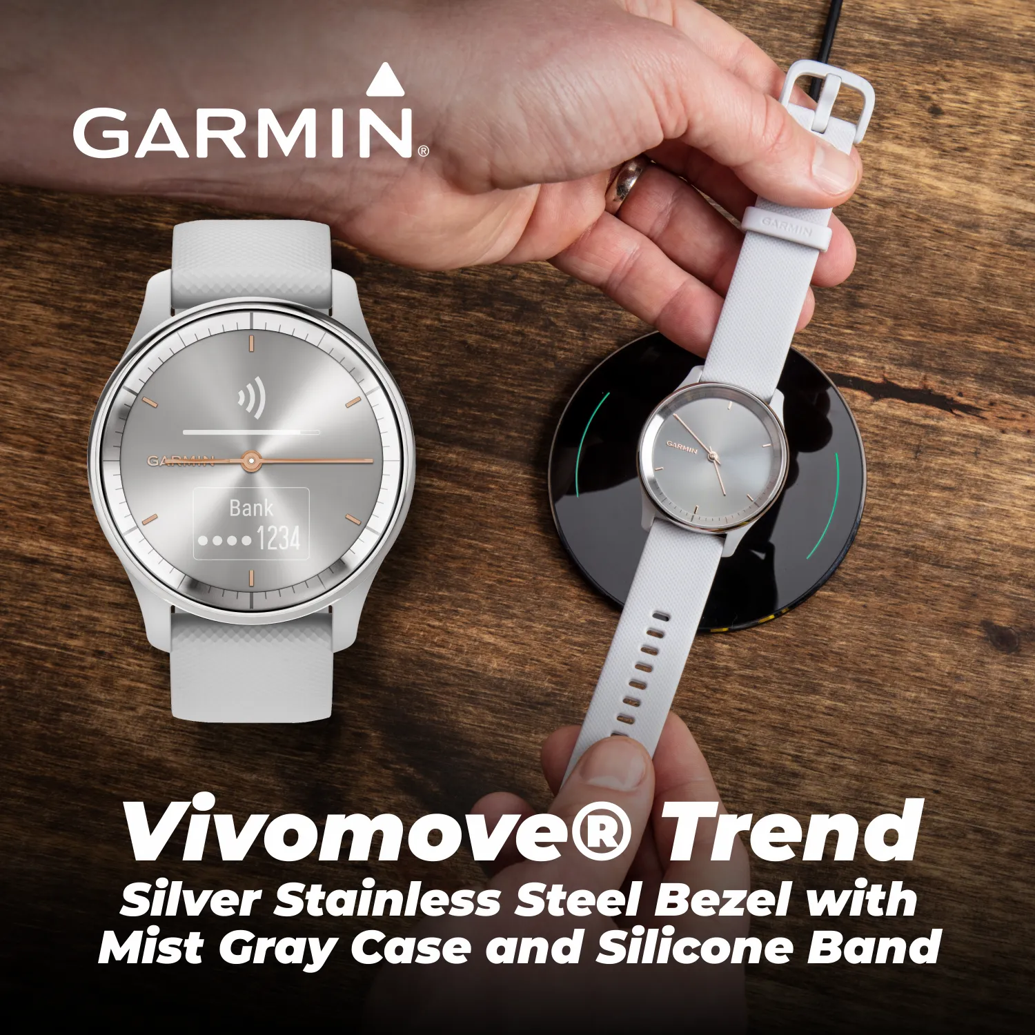 Garmin Vivomove Trend 40 mm Hybrid Smartwatch