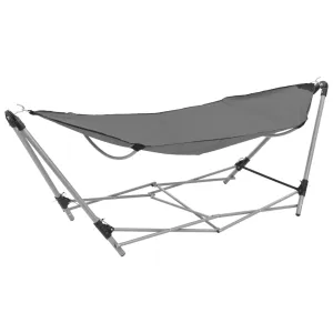 Hammock with Foldable Stand Grey