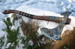 Handforged Leviathan Replica Axe - Gold