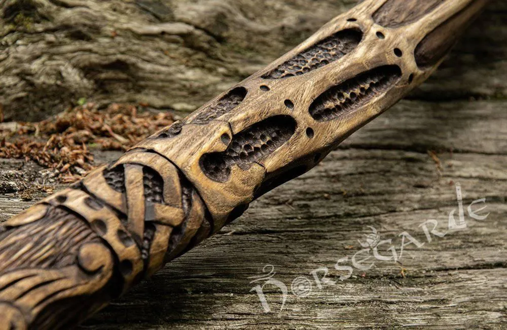 Handforged Leviathan Spiked Replica Axe - Ancient Gold