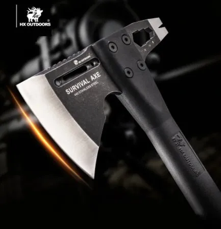 HX Outdoors Multifunctional Fire Rescue Axe and Hammer