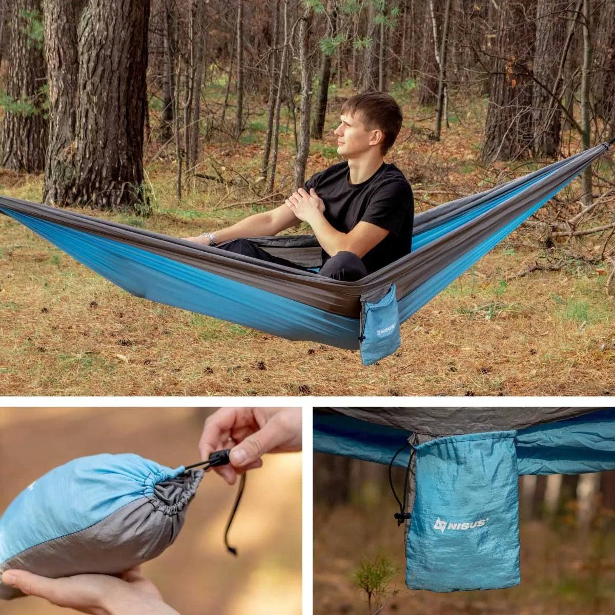 Large Nylon Hammock with Straps