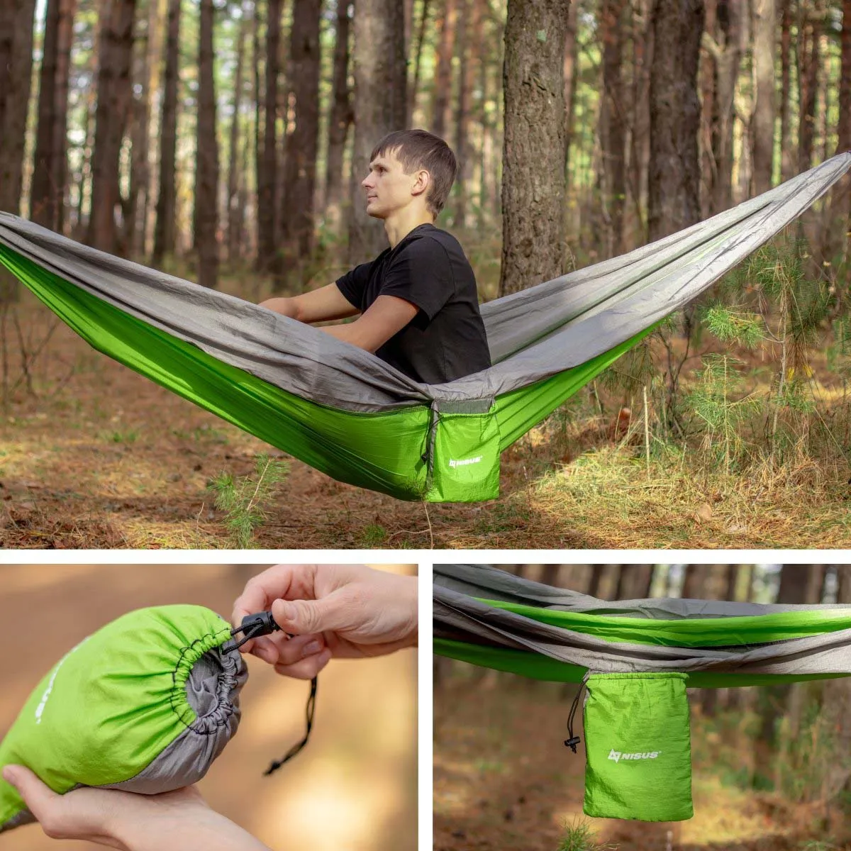 Large Nylon Hammock with Straps