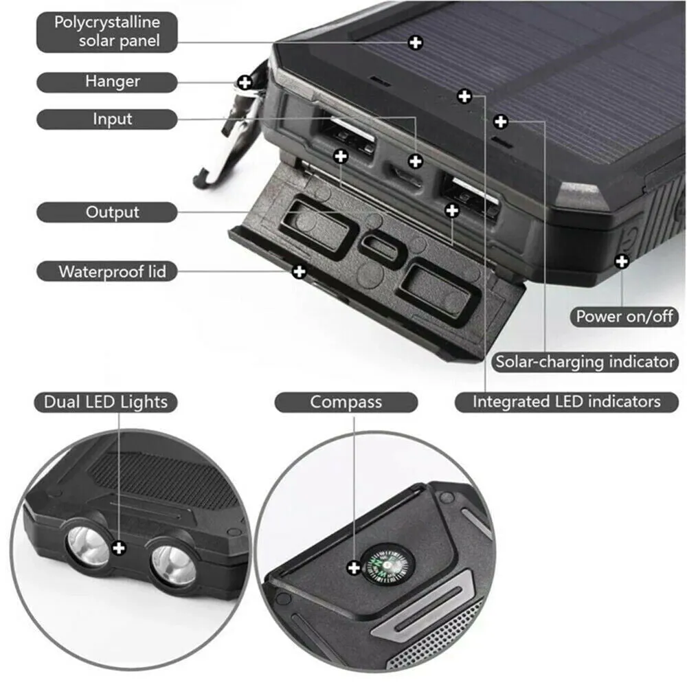 LovelyRLovely 20000mAh Solar Power Bank