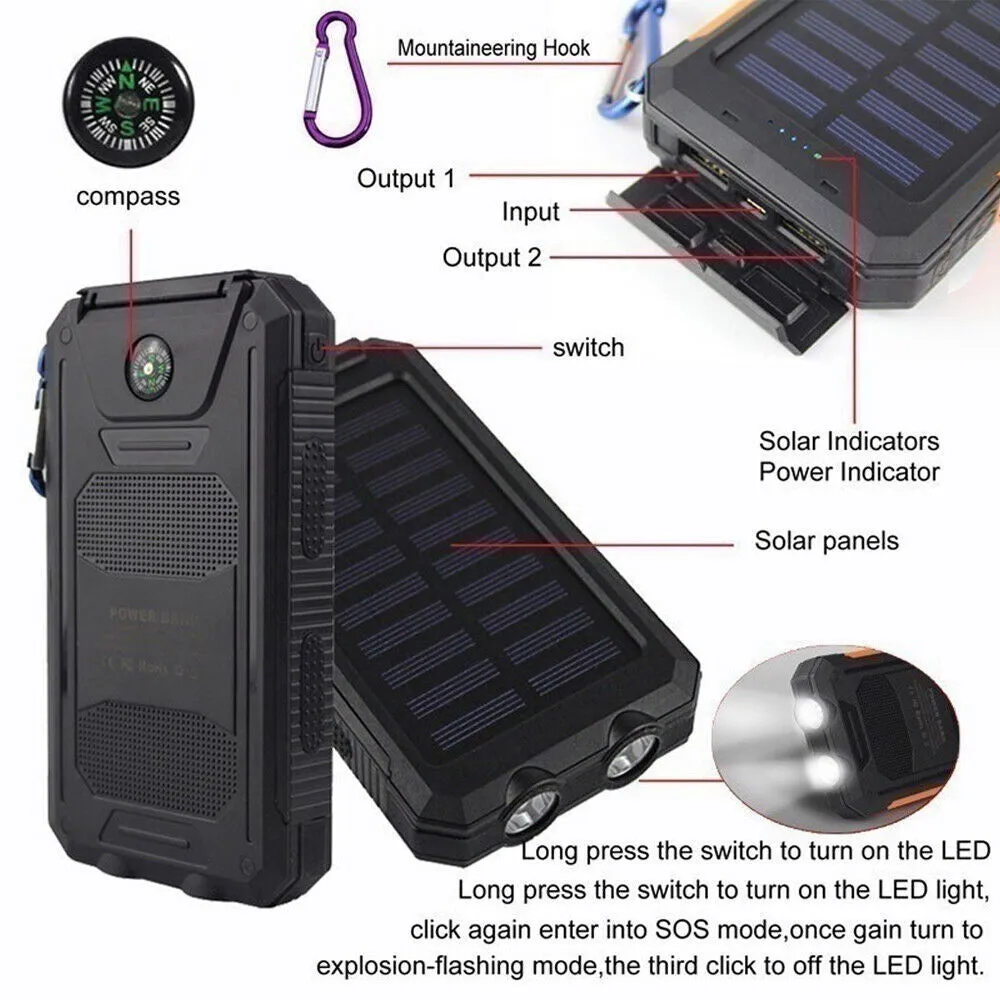 LovelyRLovely 20000mAh Solar Power Bank