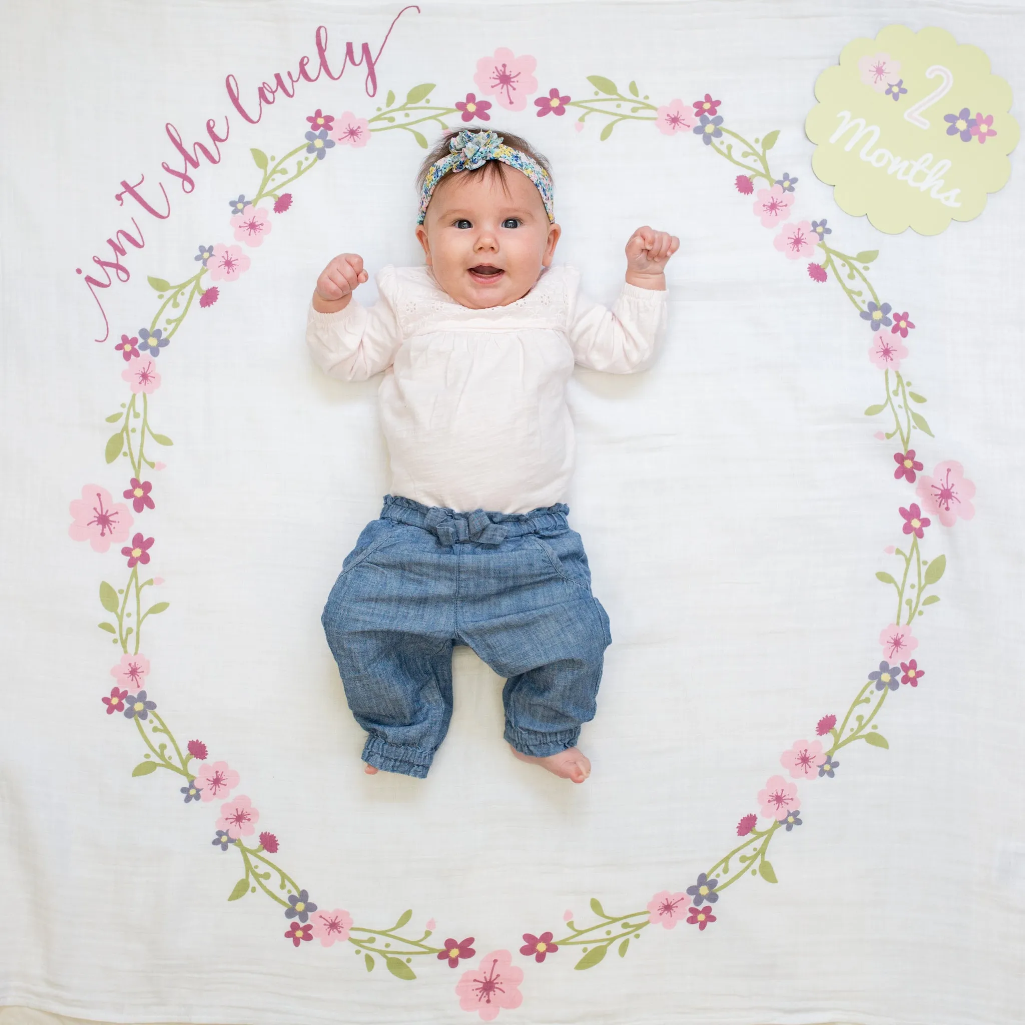 Lulujo -Baby's 1st Year Milestone Blanket