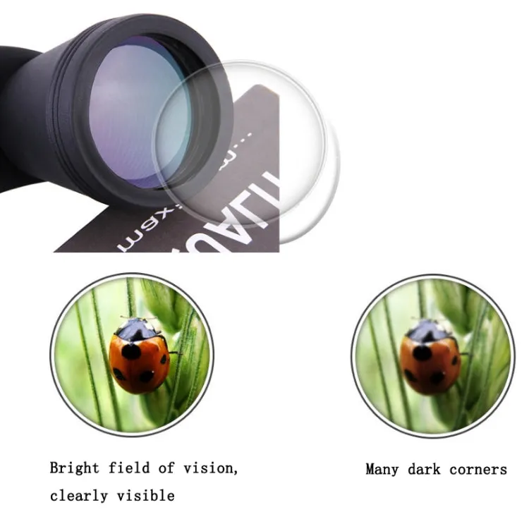 Luxun 20X50 Outdoor Binoculars  Low Light Night Vision Non-Infrared High Power Binoculars(Black)