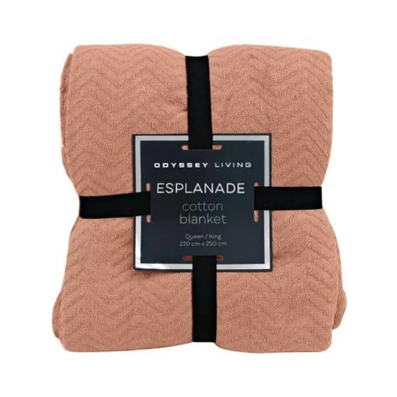 Odyssey Living Esplanade Check Cotton Blanket