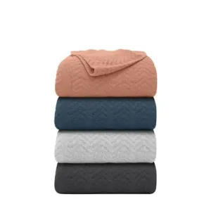 Odyssey Living Esplanade Check Cotton Blanket