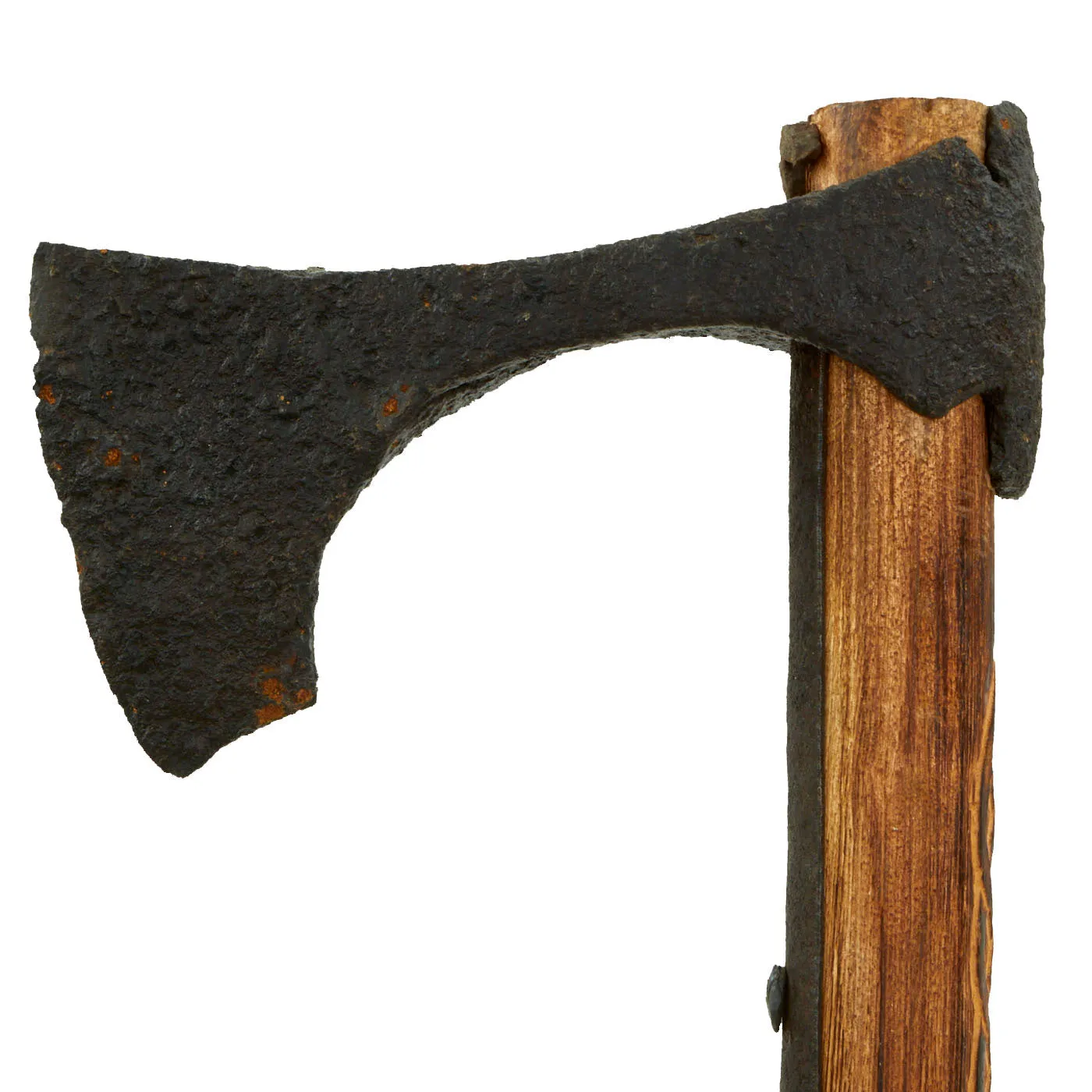 Original 9th - 10th Century Viking Bearded Battle Axe Head Excavated in Ukraine with New Handle