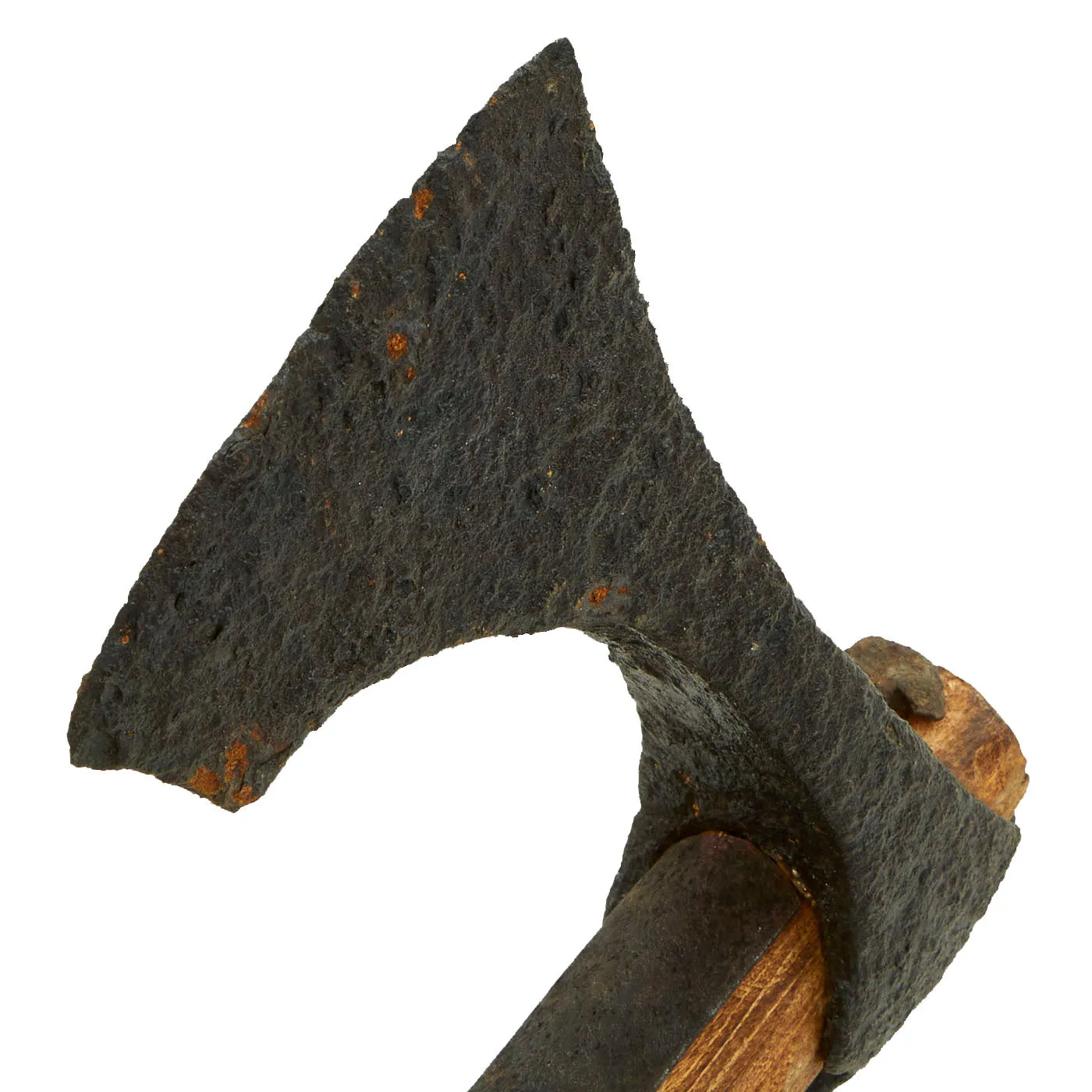 Original 9th - 10th Century Viking Bearded Battle Axe Head Excavated in Ukraine with New Handle