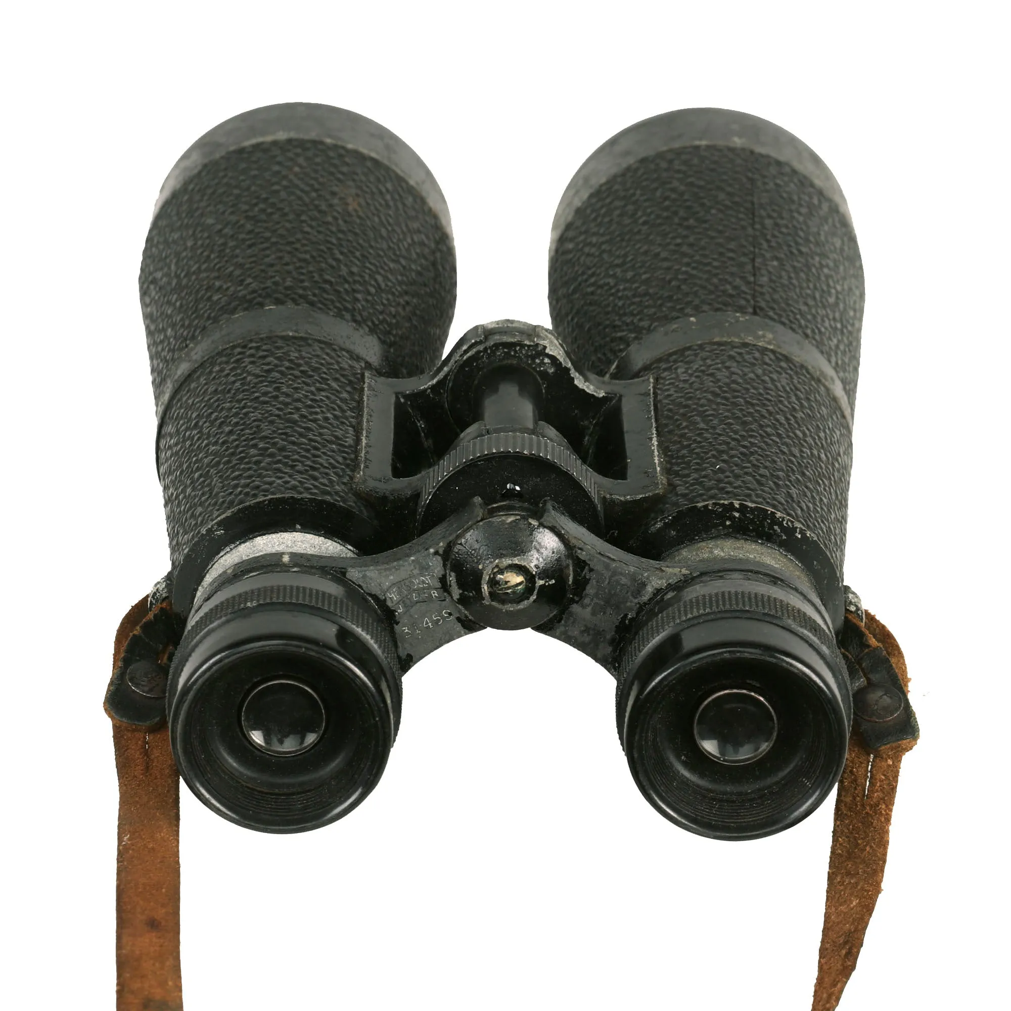 Original German Early WWII Hensoldt-Wetzlar 10x50 Dialyt Marine Naval Binoculars and Case