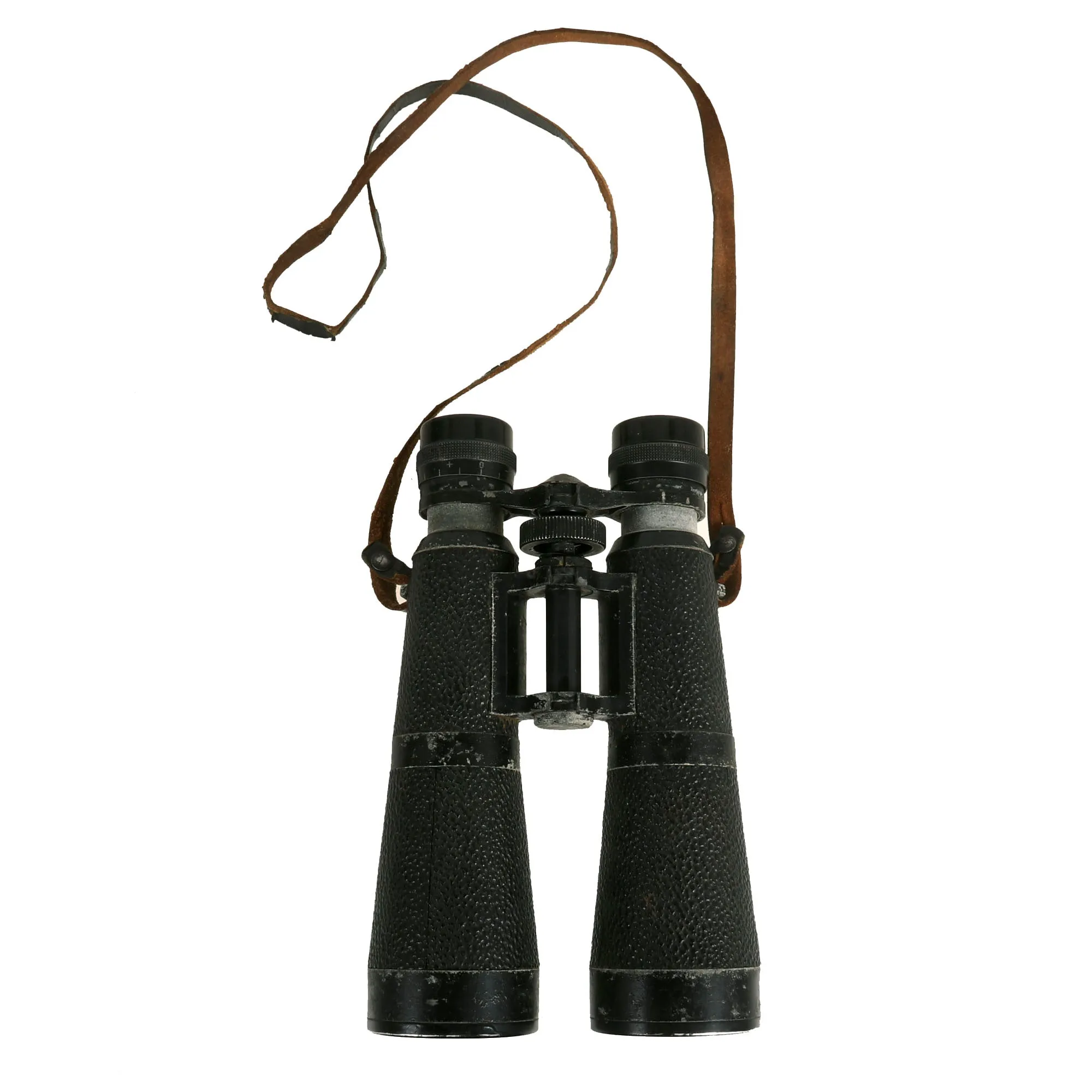 Original German Early WWII Hensoldt-Wetzlar 10x50 Dialyt Marine Naval Binoculars and Case