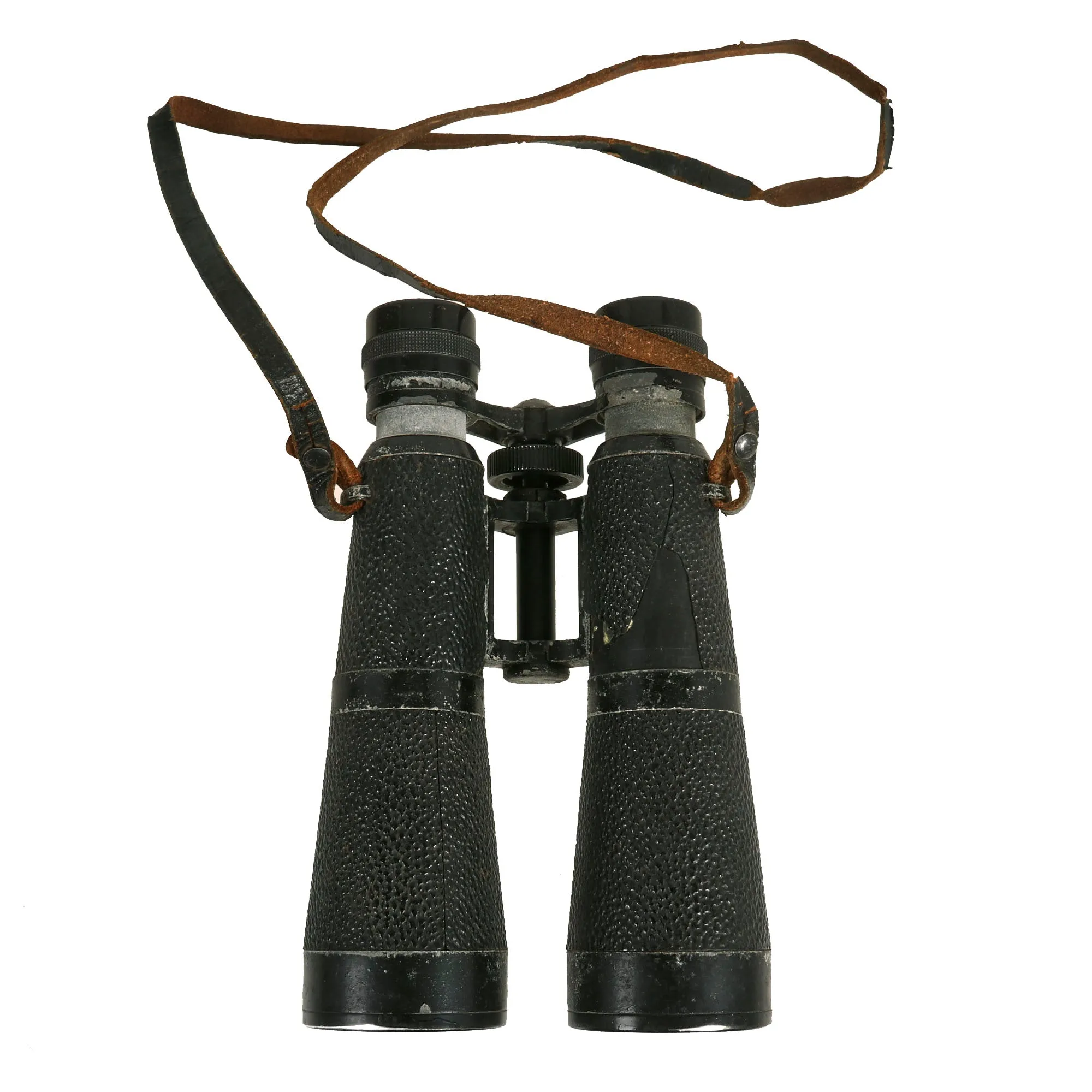 Original German Early WWII Hensoldt-Wetzlar 10x50 Dialyt Marine Naval Binoculars and Case