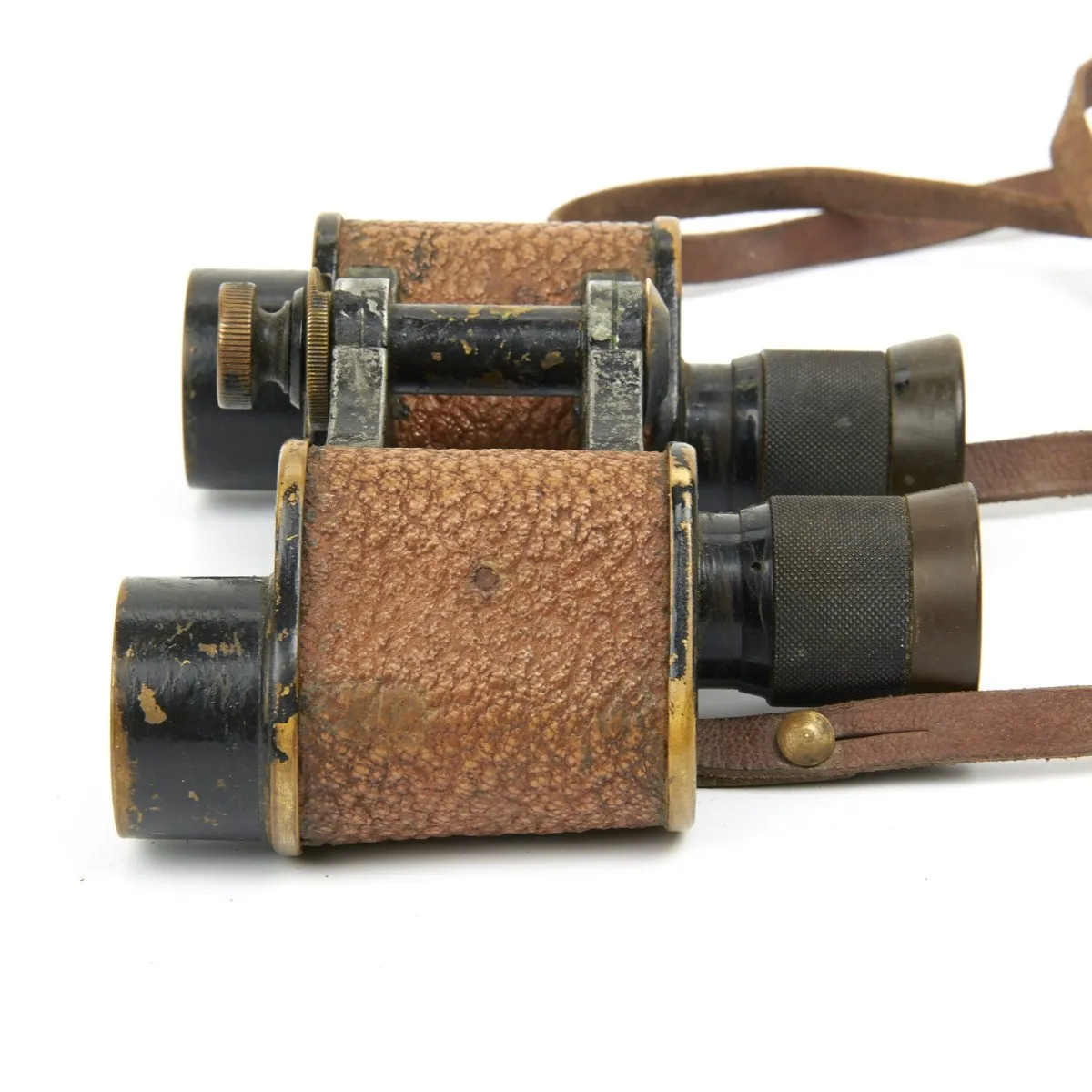 Original U.S. WWI Officer Binoculars in Lather Case - Named to Captain Cox