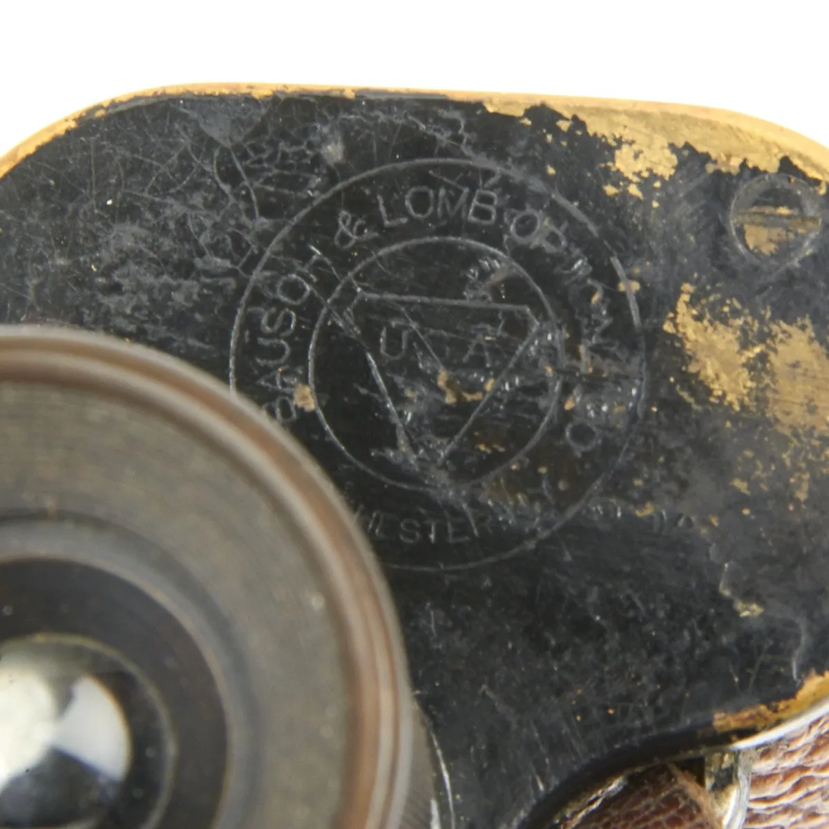 Original U.S. WWI Officer Binoculars in Lather Case - Named to Captain Cox