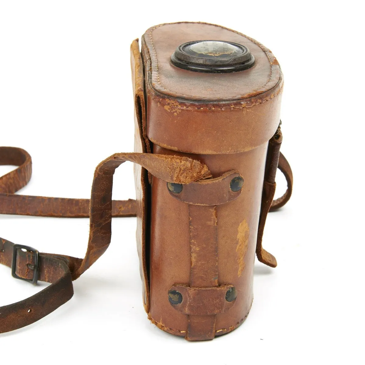 Original U.S. WWI Officer Binoculars in Lather Case - Named to Captain Cox