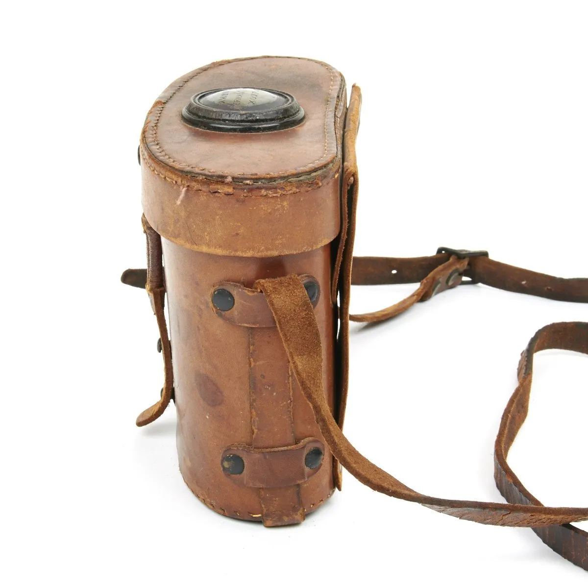 Original U.S. WWI Officer Binoculars in Lather Case - Named to Captain Cox