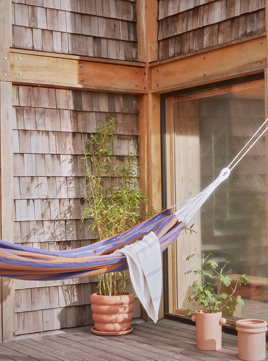 Outdoor Kyoto Hammock - Caramel / Blue