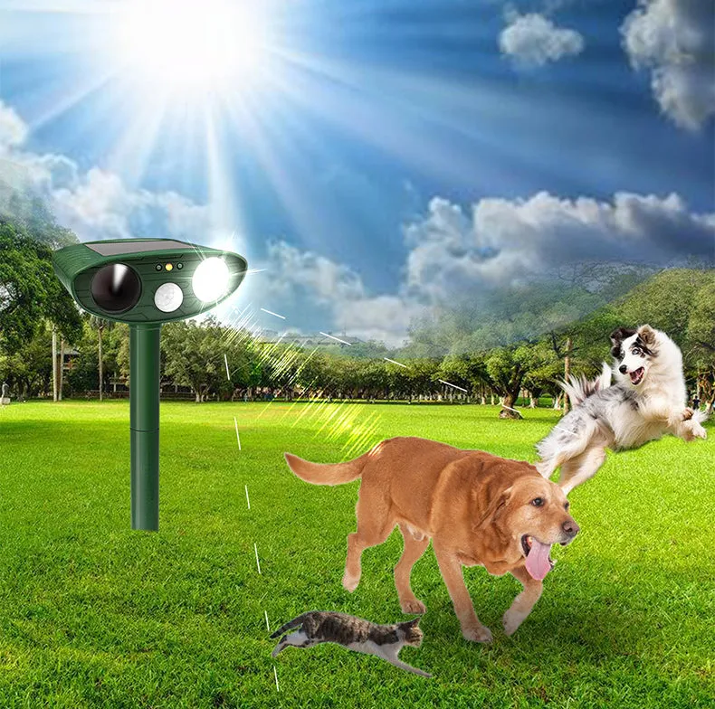 Outdoor Solar Repellent Ultrasonic Animal Repeller