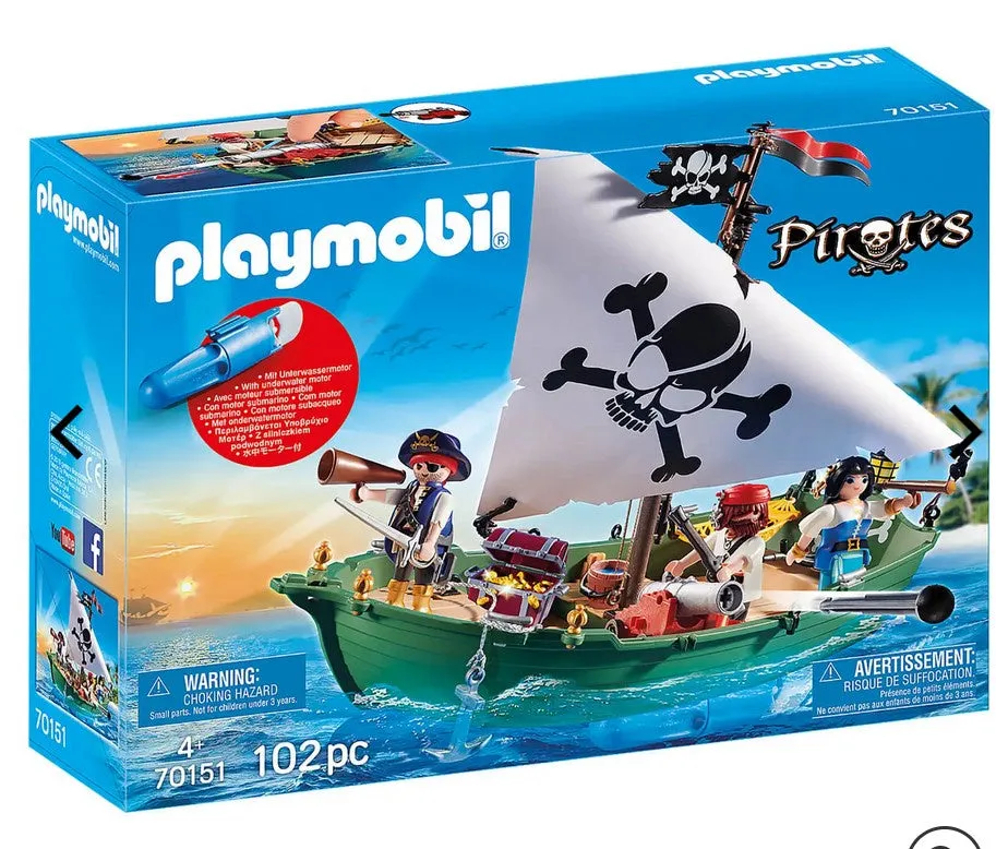 Pirates - Pirate Ship with Underwater Motor 70151