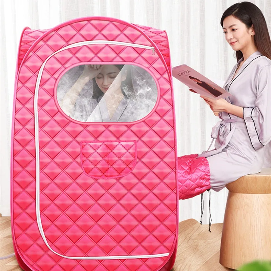 Portable Larger Sauna Tent For Steam Bath With Transom Windows For Relaxation