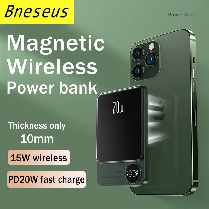 Powerbank Magnetic Wireless Fast Charger For iPhone 12 13 14 Pro Max